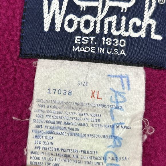 Vintage Woolrich Sigmet Gear Jacket Women’s XL PURPLE Fleece Lined Ski USA MADE - Picture 9 of 10